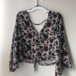 Floral Laced Back Blouse From Forever 21